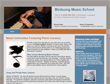 Tablet Screenshot of birdsongmusicshv.com